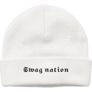 WHITE SN BEANIE